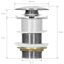 Waschbecken inkl. Ablaufgarnitur Silber ohne Überlauf Ø 42x13,5 cm Schwarz aus Keramik ML-Design