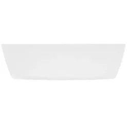 Waschbecken Oval ohne Überlauf 50,5x38,5x13,5 cm Weiß aus Keramik LuxeBath