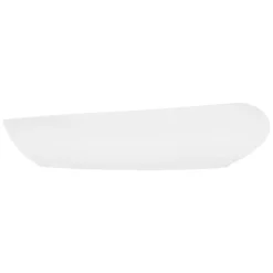 Waschbecken Oval ohne Überlauf 58,5x37,5x14,5 cm Weiß aus Keramik