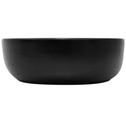 Waschbecken Oval ohne Überlauf 60x42,5x14,5 cm Schwarz aus Keramik ML-Design