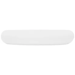 Waschbecken Oval ohne Überlauf 63x42x12 cm Weiß aus Keramik