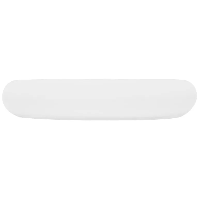 Waschbecken Oval ohne Überlauf 63x42x12 cm Weiß aus Keramik
