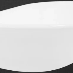 Waschbecken Oval ohne Überlauf 64x36,5x13 cm Weiß aus Keramik