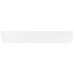 Waschbecken Oval ohne Überlauf 80x40x12 cm Weiß aus Keramik ML-Design