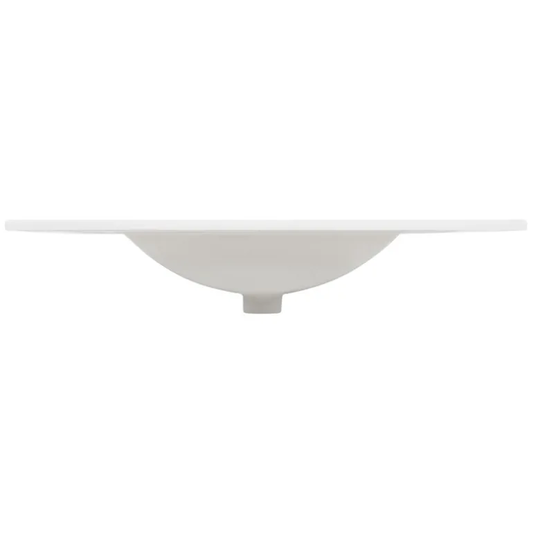 Waschbecken Rechteckig mit Überlauf 810x465x175 mm Weiß aus Keramik
