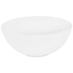 Waschbecken Rund ohne Überlauf Ø 32x13,5 cm Weiß aus Keramik LuxeBath