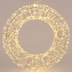 Weihnachtsdeko LED Kranz Ø 38cm warmweiß mit 960 LED's inkl. Timer