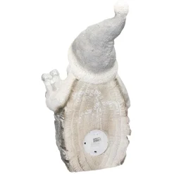 Weihnachtsmann mit LED Beleuchtung 52 cm aus Polyresin
