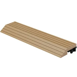WPC Abschlussleiste 30x2x7,5 cm für WPC Bodenfliese gerade Teak ML-Design