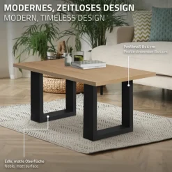 2x Tischbeine Bankkufen aus Vierkantprofilen 30x43 cm Schwarz pulverbeschichtete Stahl