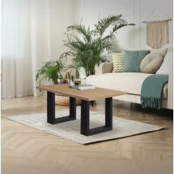 2x Tischbeine Bankkufen aus Vierkantprofilen 30x43 cm Schwarz pulverbeschichtete Stahl