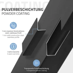 2x Tischbeine X-Design 60x72 cm Schwarz pulverbeschichtete Stahl DIY Tischuntergestell